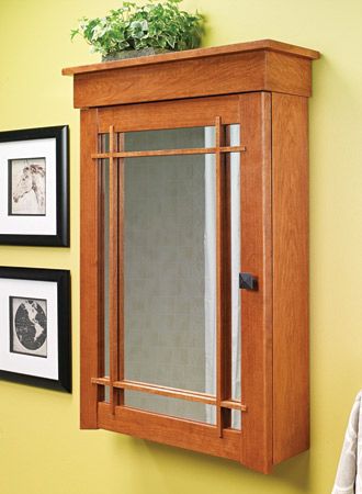 Storage & Organization Plans | Woodsmith Plans Large Medicine Cabinet, Woodsmith Plans, Craftsman Interior, Cabinet Plans, Arts And Crafts Furniture, Medicine Cabinets, Craftsman Bungalows, Organization Planning, Door Styles