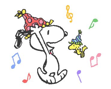 Snoopy Birthday Gif, Snoopy Emoji, Snoopy Gifs, Happy Birthday Little Brother, Snoopy New Year, Disney New Year, Christmas Japan, Birthday Wishes Gif, Snoopy Dance