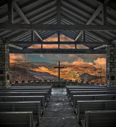 One of my favorite places outside of Asheville.  Chapel at Camp Greenville in Cedar Mountain, NC. "Pretty Place" Pretty Place Chapel, Asheville