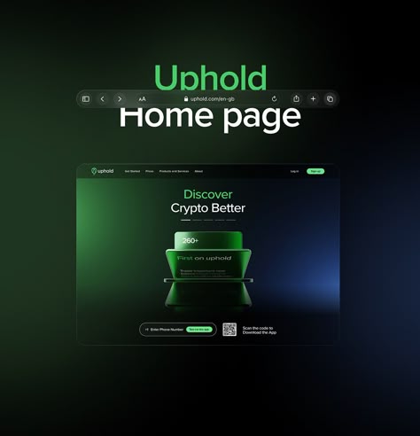 Uphold - Web design & 3D Assets Morphism Design, 3d Website Design, 3d Web Design, Camera Layout, Japanese Packaging Design, Web Design Infographic, Uxui Design, 3d Website, Trading App