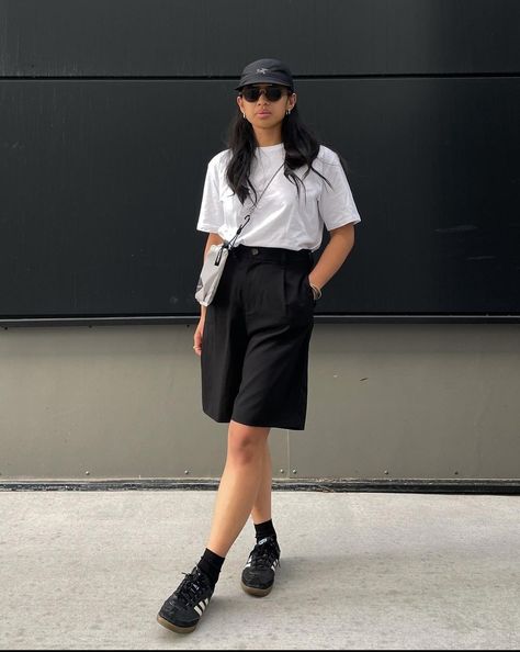 Normcore Outfits, Comfy Casual Outfits, Summer Shorts Outfits, Looks Street Style, Indie Fashion, Outfit Goals, Lookbook Outfits, Pop Fashion, Outfits Casuales