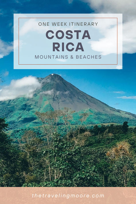 Ultimate 7-Day Costa Rica Travel Guide: Adventure, Relaxation, and Unforgettable Memories 1 Week Costa Rica Itinerary, 6 Days In Costa Rica, 7 Day Costa Rica Itinerary, Costa Rica Itinerary One Week, Costa Rica Itinerary, 7 Day Itinerary, Costa Rica Travel Guide, Dream Honeymoon, Central America Travel