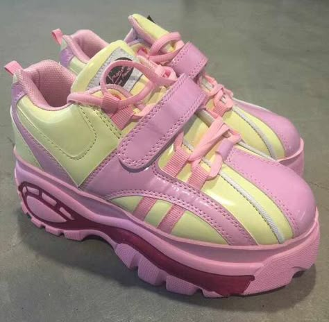 Pastel Buffalo Platform Sneakers Buffalo Platform Sneakers, Buffalo Shoes, Dr Shoes, Funky Shoes, Chunky Shoes, Shoe Inspo, Aesthetic Shoes, Swag Shoes, Kawaii Clothes