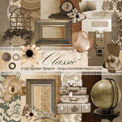 Free Digital Scrapbook Kit - Classic Free Digital Scrapbooking Kits Downloads, Best Travel Journals, Free Digital Scrapbooking Kits, Genealogy Scrapbooking, Scrapbook Kits Free, Vintage Scrapbook Paper, Scrapbooking Freebies, Heritage Scrapbooking, Digital Scrapbooking Freebies