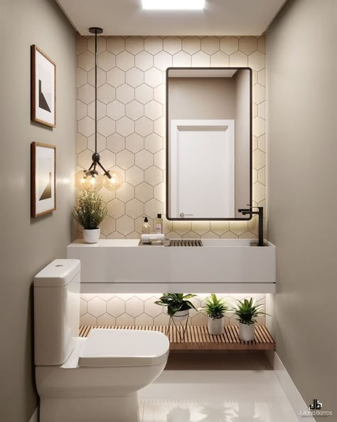 Toilet Interior Design, Luxury Small Bathroom, Minimalist Small Bathrooms, Wc Decoration, Toilet And Bathroom Design, New Bathroom Designs, Estilo Clean, Modern Small Bathrooms, Small Bathroom Interior