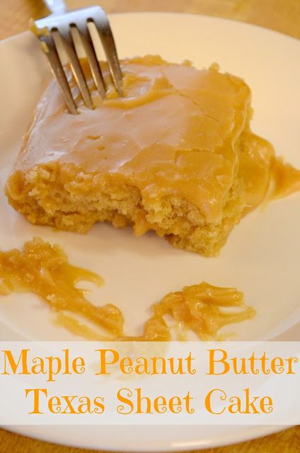 Maple Peanut Butter Texas Sheet Cake made with @Shelley Parker Herke Butter & Co. peanut butter! #yum Peanut Butter Texas Sheet Cake, Maple Peanut Butter, Texas Sheet, Texas Sheet Cake, Just Cakes, How Sweet Eats, Sheet Cake, Decadent Desserts, Sweets Treats