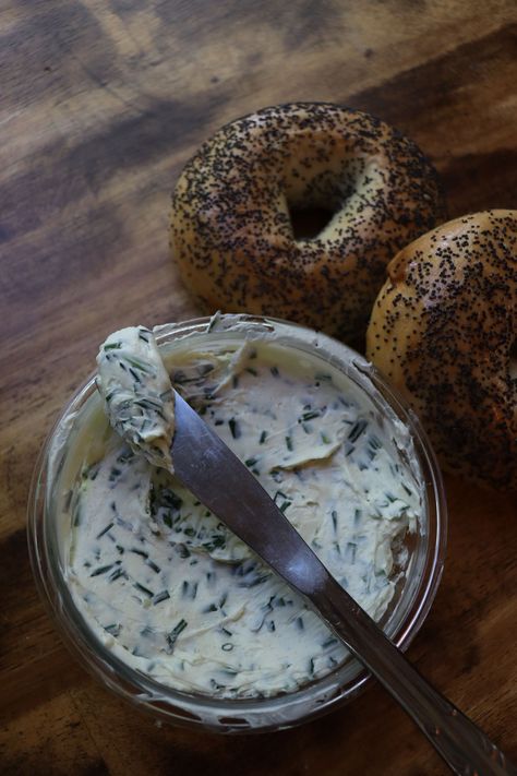 Chive and Onion Cream Cheese - Tulips and Twill Chive And Onion Cream Cheese, Chive Cream Cheese, Cream Cheese Spread Recipes, Butter Board, Dairy Free Cream, Cream Fresh, Homemade Spice Blends, Cooking In The Kitchen, Simple Farmhouse