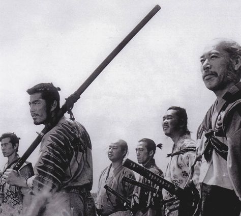 The Seven Samurai Ousmane Sembene, Seven Samurai, Western Spaghetti, Toshiro Mifune, Akira Kurosawa, Arte Ninja, The Magnificent Seven, Japanese Film, Foreign Film