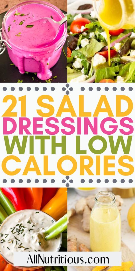 Low Calorie Dressing Recipe, Low Calorie Salad Dressing Recipes, Clean Salad Dressings, Vegan Blue Cheese Dressing, Low Calorie Salad Dressing, Low Calorie Wraps, Low Fat Salads, Homemade Salad Dressing Healthy, Low Calorie Salad