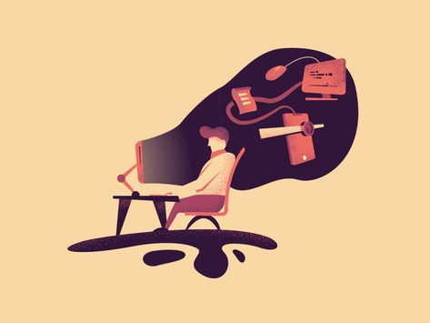 Hardwork Illustrations, Working Illustration, Ui Illustration, Night Work, Working Nights, Website Illustration, Day And Night, Illustrations, Movie Posters