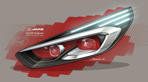 Car Headlight Design, Ford Lighting, Headlight Design, Tacoma Headlights, Headlamp Design, Car Lamp, Custom Headlights, Lights Design, Concept Motorcycles