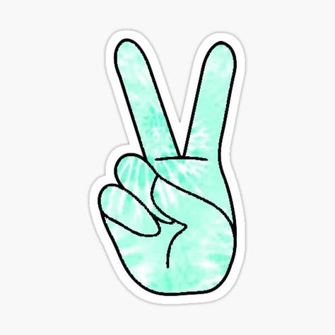 Sign Sticker, Green Tie, Peace Sign, Peace Gesture, Tie Dye, Dye, Signs, For Sale, Green