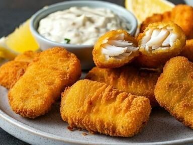 Fried Catfish Nuggets: A Crispy Southern Treat - NewsBreak Air Fry Catfish, Fry Catfish, Catfish Nuggets Recipes, Fried Catfish Nuggets, Sloppy Joes Biscuits, Catfish Nuggets, Chicken Alfredo Stuffed Shells, Spicy Dipping Sauce, Fried Catfish