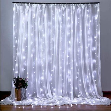 Curtain String Lights Starry String Lights, String Lights In The Bedroom, Christmas Fairy Lights, Led Curtain Lights, Led Curtain, Curtain String Lights, Hari Valentine, Led Fairy Lights, Viria