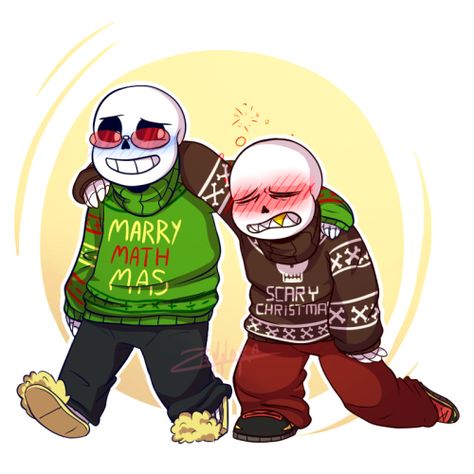 Drunk Underfell sans and science sans Undertail Sans, Undertale Christmas, Muffet Undertale, Science Sans, Fell Sans, Underfell Sans, Draw Comics, Cool Dude, Undertale Ships