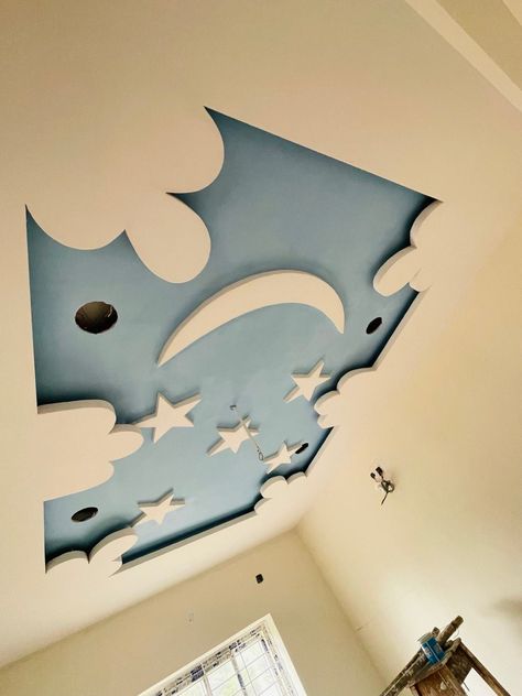 Children Bedroom False Ceiling Design, Kids Room False Ceiling Design, Kids Bedroom Ceiling, Cool Black Wallpaper, Cool Teen Bedrooms, Kids Bedroom Boys, Shower Photography, New Ceiling Design, Pop False Ceiling Design