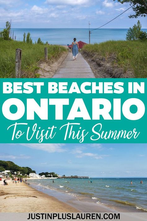 These are the best beaches in Ontario, Canada. This list shows you the best sandy beaches and turquoise waters throughout southwest Ontario, southern Ontario, eastern Ontario, and even northern Ontario. Plan your Ontario summer road trips by visiting these beautiful Ontario beaches. Ontario beaches | Top beaches in Ontario | Best beaches in southwestern Ontario | Lake Ontario Beaches | Lake Erie Beaches | Best beaches near Toronto | Southern Ontario Beaches | Lake Huron Beaches Ontario Summer, Ontario Beaches, Summer Road Trips, Ontario Parks, Wasaga Beach, Northern Ontario, Ontario Travel, Southern Ontario, Canada Travel Guide