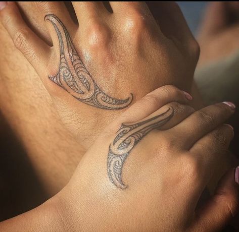 Tattoo |   couple tattoos gamer Polynesian Ring Tattoo, Maori Wedding Ring Tattoo, Women Maori Tattoo, Kirituhi Tattoo Women, Māori Wedding, Maori Tattoo Hand, Tamoko Women Maori Tattoos, Tamoko Tattoo, Tamoko Designs