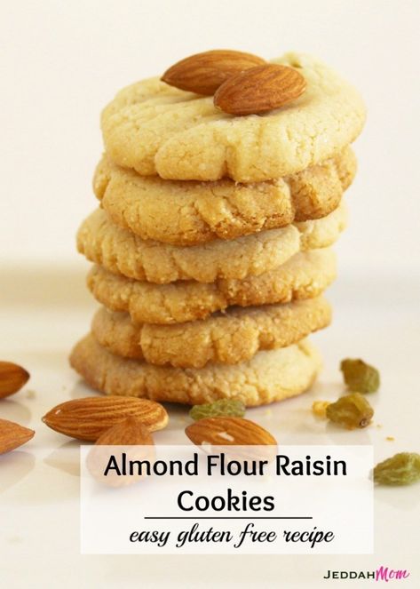 Almond Flour Raisin Cookies Recipe- Healthy and Gluten Free Brownies Balls, Naan Khatai, Gingerbread Shortbread, Granola Bar Recipes, Raisin Cookies Recipe, Raisin Cookie Recipe, Make Almond Flour, Yummy Pie Recipes, Summer Homeschool