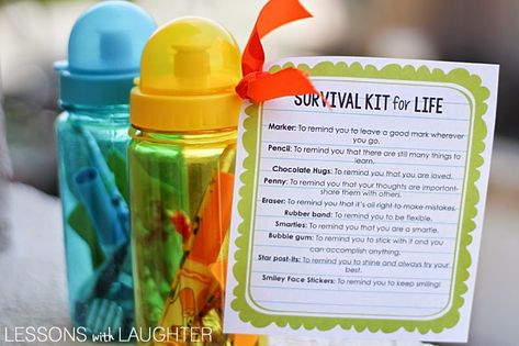 Survival Kit For Life, Students Life, Sharpie Paint Pens, End Of Year Activities, Survival Supplies, Preschool Graduation, End Of School Year, Class Gift, End Of School