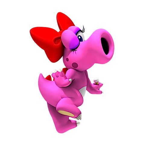 Birdo- does anyone else besides me notice the WEDDING ring on her finger?! (Left hand! Look for yourself!) :O Birdo Mario, Game Mario Bros, Mario Kart Characters, Super Mario Princess, Super Mario Party, Princesa Peach, Nintendo Characters, Super Mario World, Mario Birthday