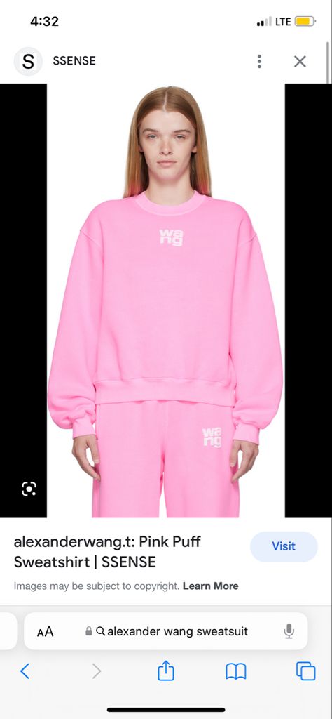 Alexander Wang Sweatsuit, Girly Shoes, Pinterest Closet, Lookbook Outfits, Alexander Wang, Things To Buy, Alexander, Lookbook, Sweatshirts