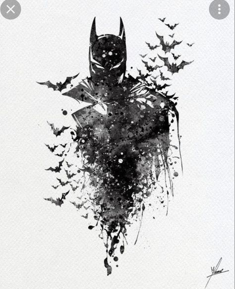 Batman Art Drawing, Batman Wall Art, Batman Drawing, Knight Tattoo, Batman Tattoo, Batman Pictures, Marvel Tattoos, Batman Comic Books, Tattoo Zeichnungen