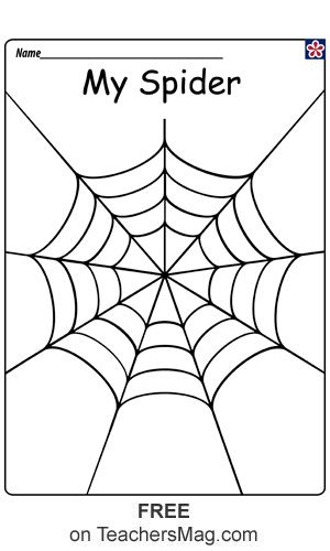 for Spider Hand-print Crafts Hand Print Spider Craft, Spider Craft For Kindergarten, Bats And Spiders Preschool Activities, The Very Busy Spider Crafts, Preschool Spider Crafts, Spider Craft Preschool, Spider Crafts Preschool, Spiders Preschool, Spider Template