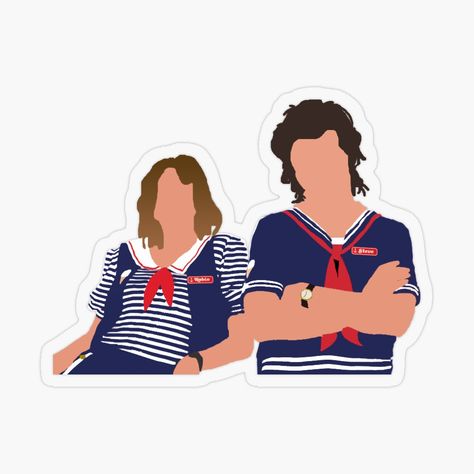 Robin Scoops Ahoy, Stranger Things Stickers, Scoops Ahoy Steve, Stikers Stranger Things, Stickers Aesthetic Stranger Things, Stickers Tv Shows, Stranger Things Poster, Bobby Brown Stranger Things, Stranger Things Art