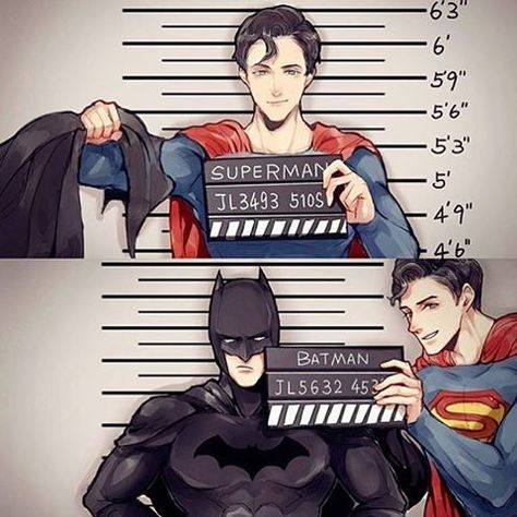 Partners in crime Superman Love, Superman X Batman, Superman X, Univers Dc, Batman Funny, Dc Comics Superheroes, Dc Memes, Batman Vs Superman, Batman Family