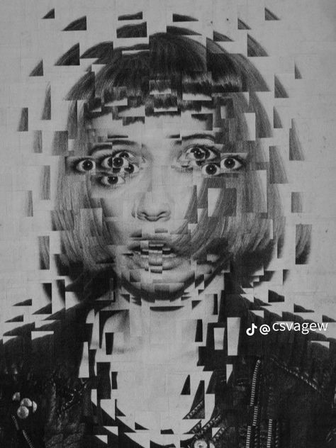 Body Distortion, Lola Dupre, Distortion Photography, Dada Collage, Distortion Art, 99 Percent, Gcse Art, Identity Art, Glitch Art