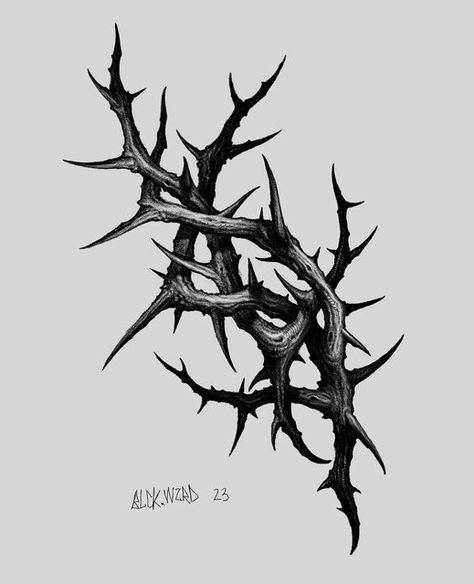 Trippy Tattoo, Thorn Tattoo, Roots Tattoo, Vine Drawing, Animal Tattoo Ideas, Beginner Tattoos, Blackwork Designs, Branch Tattoo, Vine Tattoos