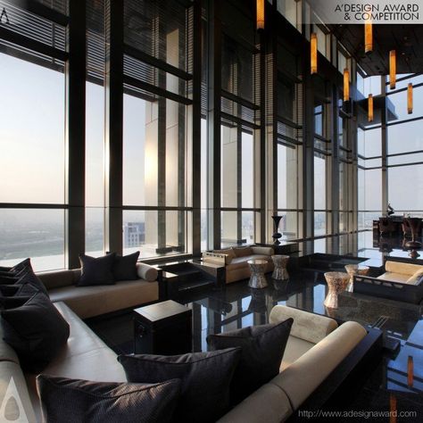 Pomo Lounge Sky Bar by Ccplan Design Co., Ltd is Silver A' Design Award Winner in Interior Space and Exhibition Design Category, 2013 - 2014. Sky Lounge Design Rooftop Bar, Sky Bar Design, Club Bar Design, Penthouse Decor, Rooftop Bars Los Angeles, Black Restaurant, Sky Lounge, Function Hall, Lounge Interiors