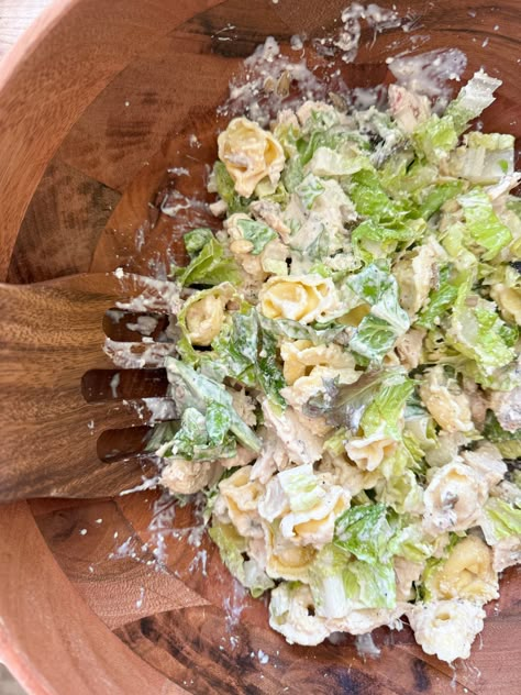 Caesar Tortellini Pasta Salad, Chicken Tortellini Caesar Salad, Tortellini Caesar Salad, The Sassy Barn Recipes, Sassy Barn Recipes, Chef's Salad, The Sassy Barn, Tortellini Pasta Salad, Pasta Salad With Tortellini