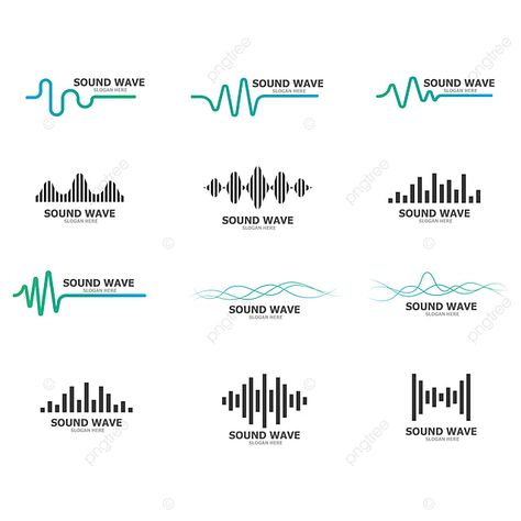 Sound Waves Design, Sound Logo, Dog Logo Design, Music Waves, Music Logo Design, Wave Logo, Lab Logo, Waves Icon, Wave Illustration