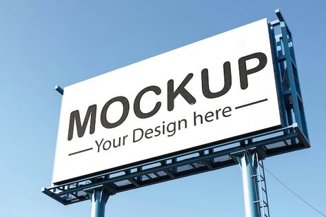 Billboard mockup free banner mockup free... | Premium Psd #Freepik #psd #businesses #market-place #bag-mockup #banner-backgrounds