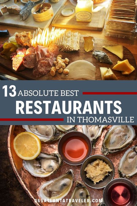 Thomasville is a small town in southwest Georgia that's full of big flavors, amazing restaurants and more. We can guarantee you won't go hungry here! Here are 13 restaurants in Thomasville GA that you don't want to miss! Thomasville Georgia, Fried Brussel Sprouts, Amazing Restaurants, Thomasville Ga, New York Bagel, Georgia Vacation, Red Velvet Cheesecake, Chili Dogs, Vacation Locations