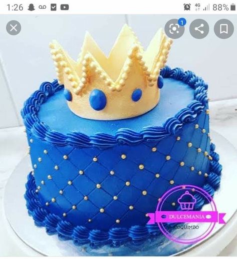 Prince Cake Ideas, Birthday Photoshoot Ideas Boys, Prince Birthday Theme, Boys First Birthday Cake, Prince Cake, Prince Birthday Party, Royal Cakes, Birthday Decorations At Home, Dad Birthday Cakes