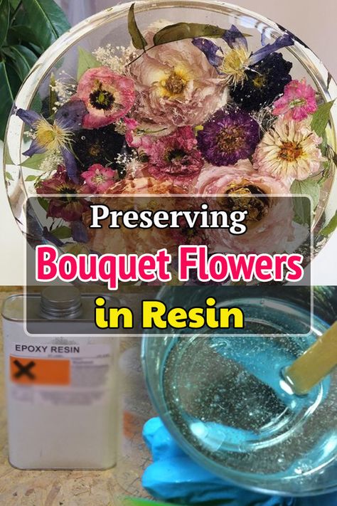 Preserving Flowers In Resin Diy, Preserving Bouquet Flowers, Perserving Flowers Bouquet, Diy Resin Flower Preservation, Epoxy Landscape, Preserving Flowers In Resin, How To Save Flowers Forever, How To Preserve Flowers In Resin, Flowers In Resin Diy