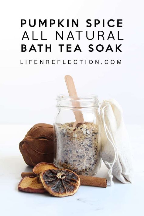 Tub Tea, Diy Pumpkin Spice, Diy Kosmetik, Bath Tea, Tea Diy, Pumpkin Seed Oil, Diy Beauty Recipes, Natural Bath, Diy Pumpkin