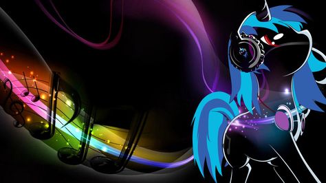 #mylittlepony Vinyl Scratch (Dj PoN-3) Wallpaper by ~AbsentParachute on deviantART  My Little Pony fan art 2000s Wallpaper, Magic Rainbow, 2000s Art, Scene Wallpaper, Vinyl Scratch, Scene Core, Emo Wallpaper, Scene Kids, Scene Emo