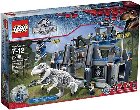 Amazon.com: Lego Jurassic World Indominus Rex Breakout 75919 Building Kit: Toys & Games Jurassic Park Lego Sets, Lego Sets For Boys, Lego Jurassic Park, Jurassic World Indominus Rex, Lego Dinosaur, Lego Jurassic, Powerful Pictures, Lego Jurassic World, Indominus Rex