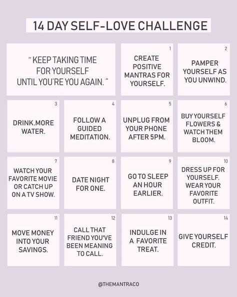 Self Concept Challenge, Self Love Exercises, Self Challenge, Positivity Challenge, Positive Mantras, Self Care Bullet Journal, Love Challenge, Be Gentle With Yourself, Self Concept