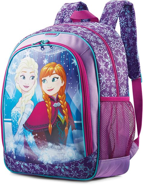 Disney Princess Backpack, Cool School Bags, Princess Backpack, Frozen Kids, Frozen Characters, Purple Backpack, Frozen Disney, Childrens Backpacks, American Tourister