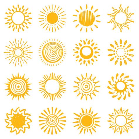 Sun Drawing, Sun Illustration, Line Art Vector, Hand Drawn Icons, Sun Tattoo, Sun Designs, Sun Art, Doodle Illustration, Abstract Images