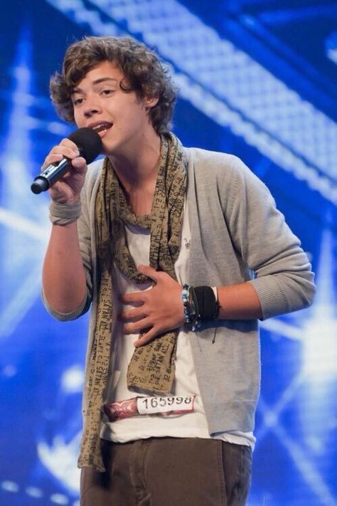 Harry's X Factor audition Harry Styles X Factor, X Factor, On Stage, Harry Styles, Singing