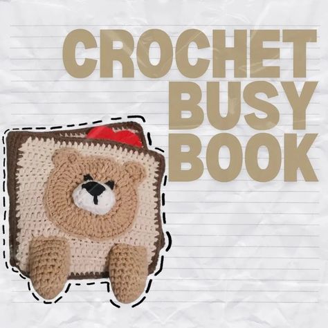 Tired of too much screen time for your child? Here's a crochet toy to keep them engaged without gadgets! 📚 CROCHET BUSY BOOK 📚 A 3-page book filled with fun activities to keep your child entertained! #witchystitch_ #crochet #crochetph #busybook #kidstoys #crochetkids #crochetbooks Quiet Book Patterns Free Printable, Quiet Book Patterns Free, Crochet Baby Book, Crochet Quiet Book, Baby Quiet Book, Quiet Book Patterns, Crochet Books, Crochet Toy, Busy Book