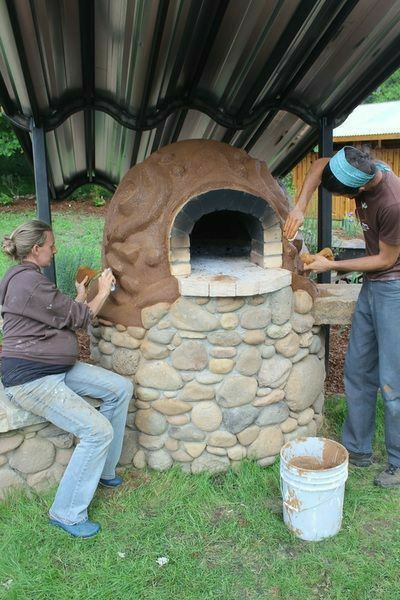 Fire Pit Pizza Oven, Outdoor Brick Oven, Pizza Oven Backyard, Pizza Oven Fireplace, Bbq Shed, Cob Oven, Fire Pit Pizza, Oven Fireplace, Oven Diy