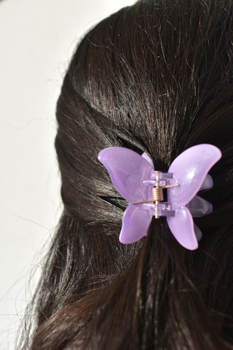 Butterfly Hair Claw, Butterfly Hair Accessories, Angel Wing Ring, Love The 90s, Preppy Jewelry, Clip Hairstyles, Butterfly Hair Clip, Hair Claw Clip, Kawaii Accessories