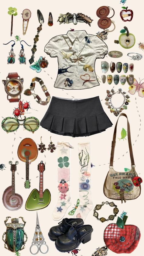 #outfits #outfitinspo #outfitidea #tweeoutfit #bugs Goose Clothes, Silly Clothes, Funky Outfits, Goth Dress, Vibe Clothes, Really Cute Outfits, Girly Fashion, Character Outfits, Dream Clothes